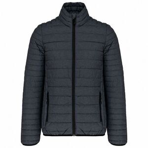 Kariban Mens Lightweight Padded Jacket / Dark Grey Marl